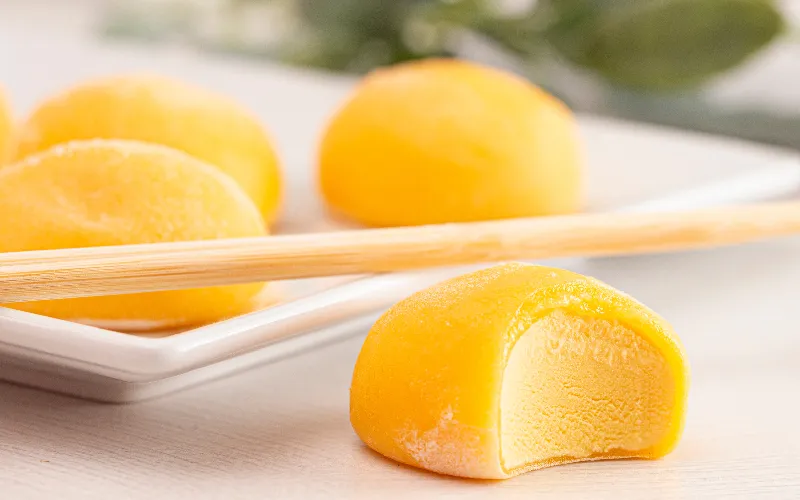 En este momento estás viendo Mochi de mango: una receta para deleitar